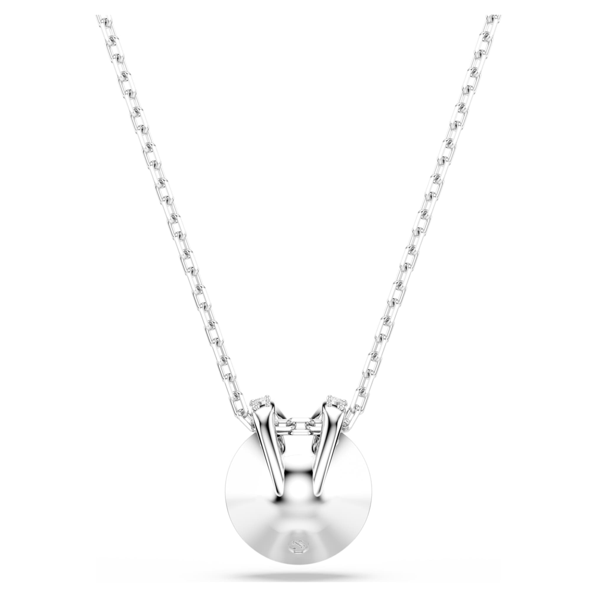 Swarovski Bella V pendant Round cut, Green, 18K gold finish