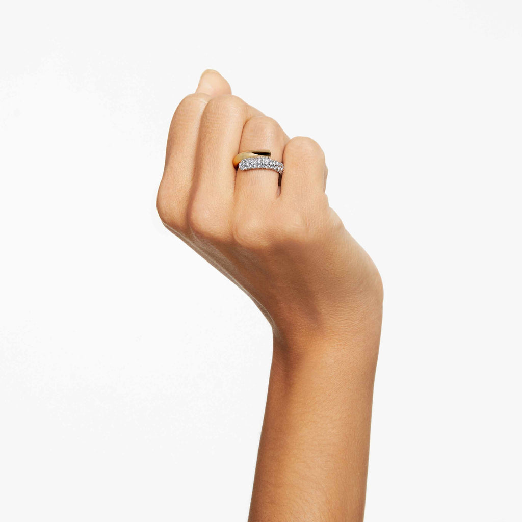 Swarovski Dextera ring White, 18K gold finish
