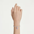 Swarovski Idyllia charm Mixed cuts, Teddy, Purple, Rhodium plated