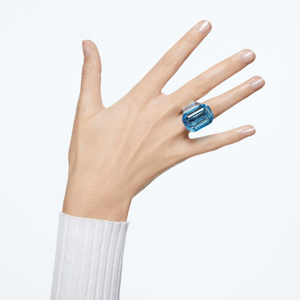 Swarovski Lucent cocktail ring Octagon cut, Green