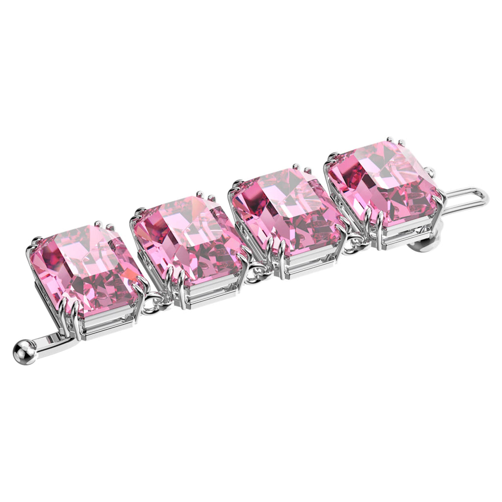 Swarovski Millenia extender Octagon cut, Pink, Rhodium plated
