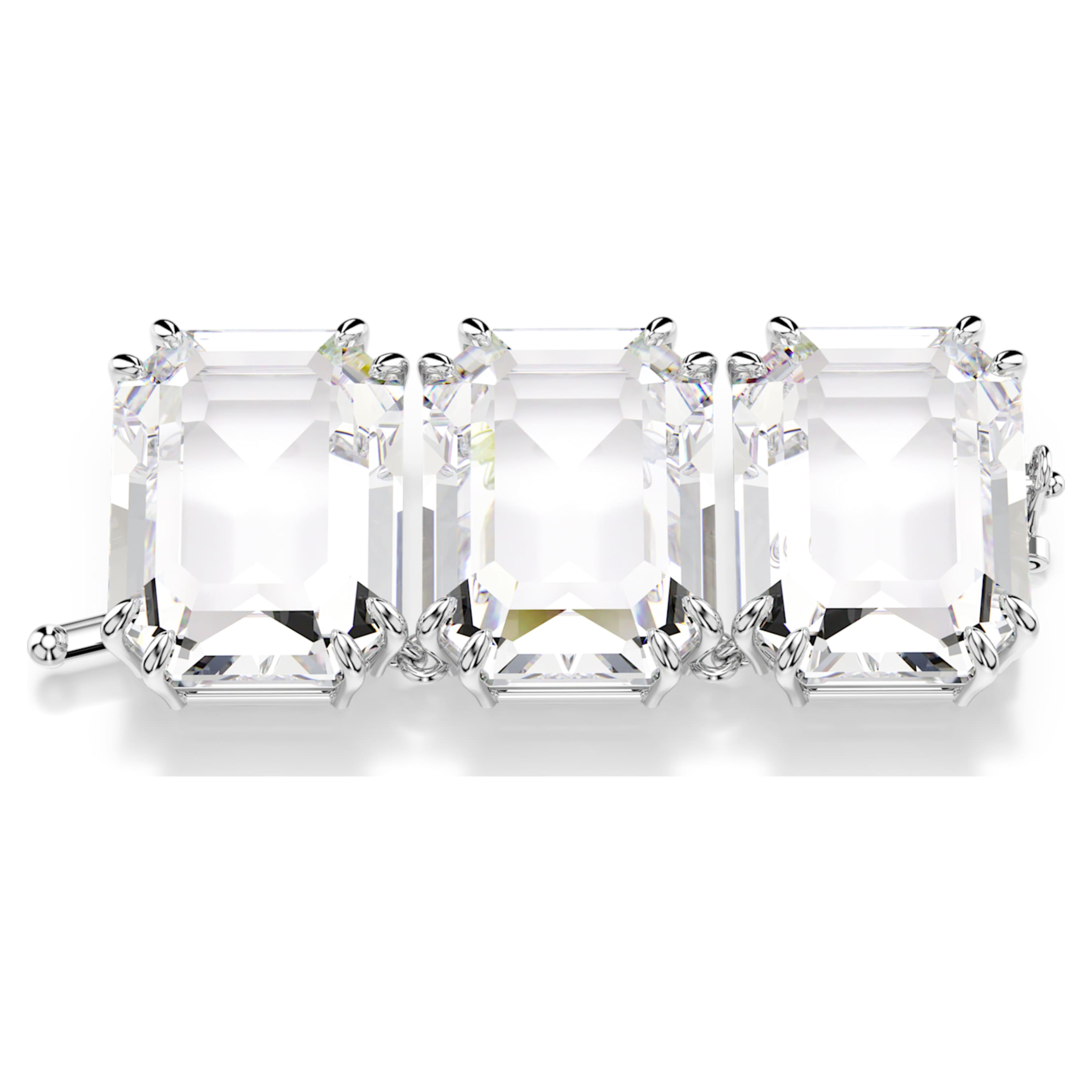 Swarovski Millenia extender Octagon cut, Blue, Rhodium plated