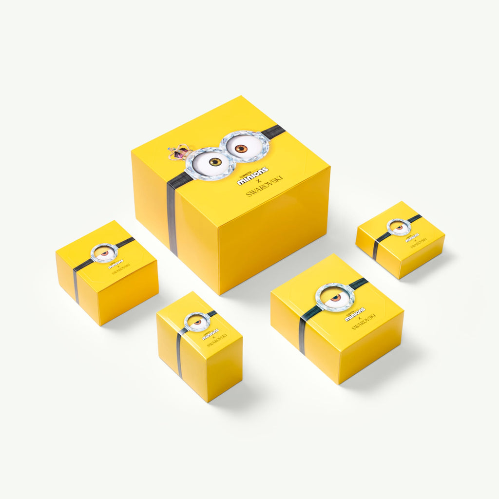 Swarovski Minions Banana charm Pavé, Yellow, 18K gold finish