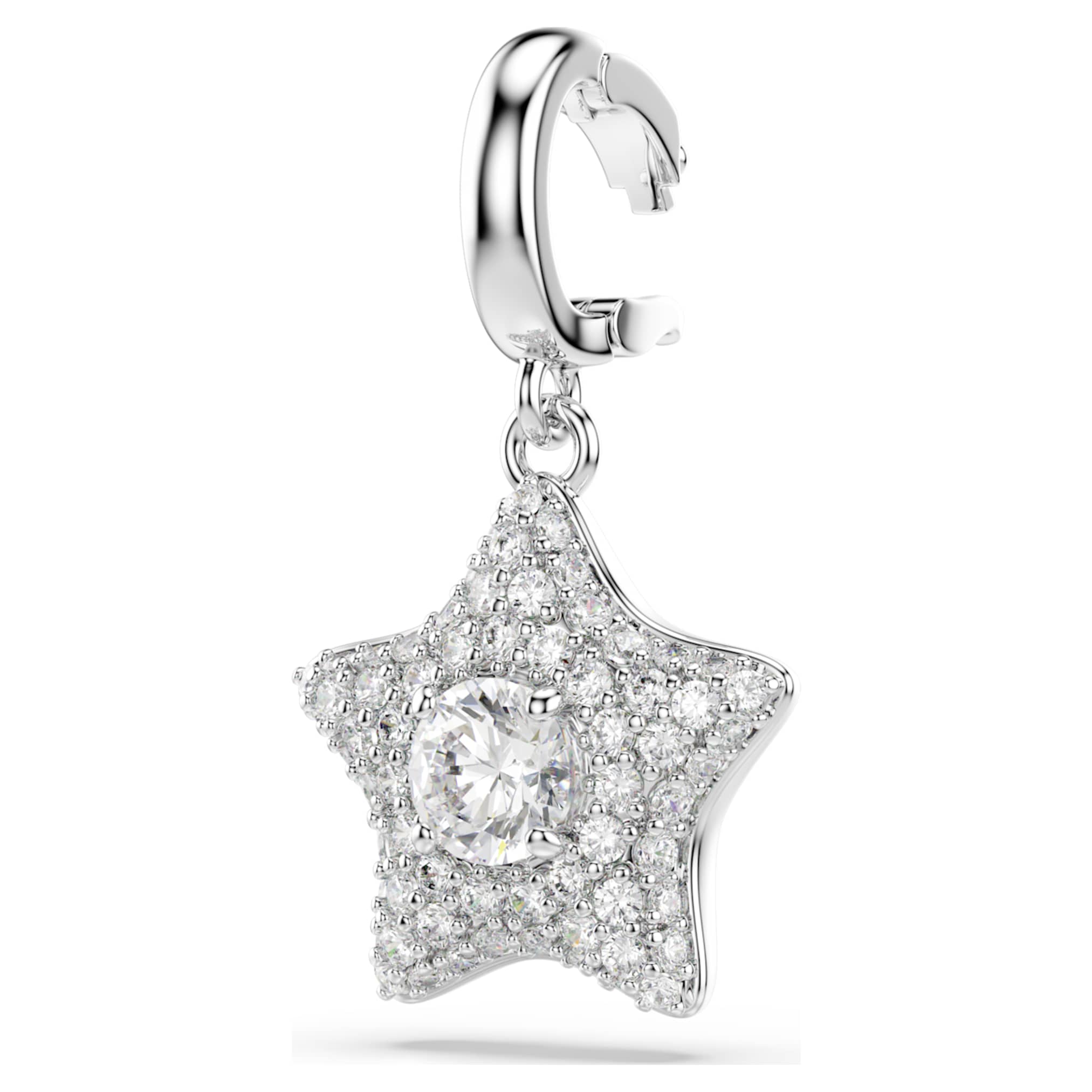 Swarovski Sublima charm Round cut, Star, Yellow, 18K gold finish