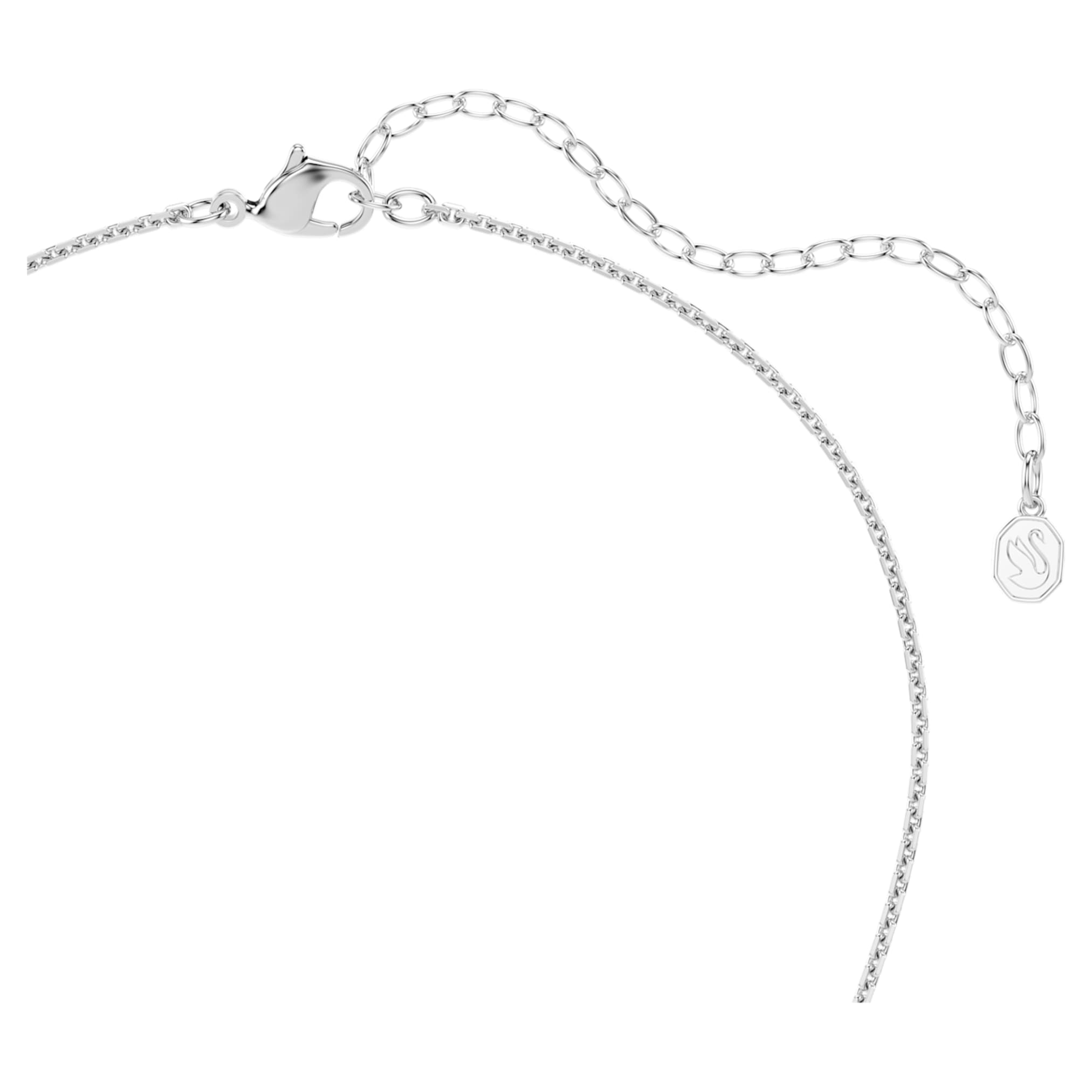 Swarovski Sublima pendant Round cut, White, 18K rose gold finish
