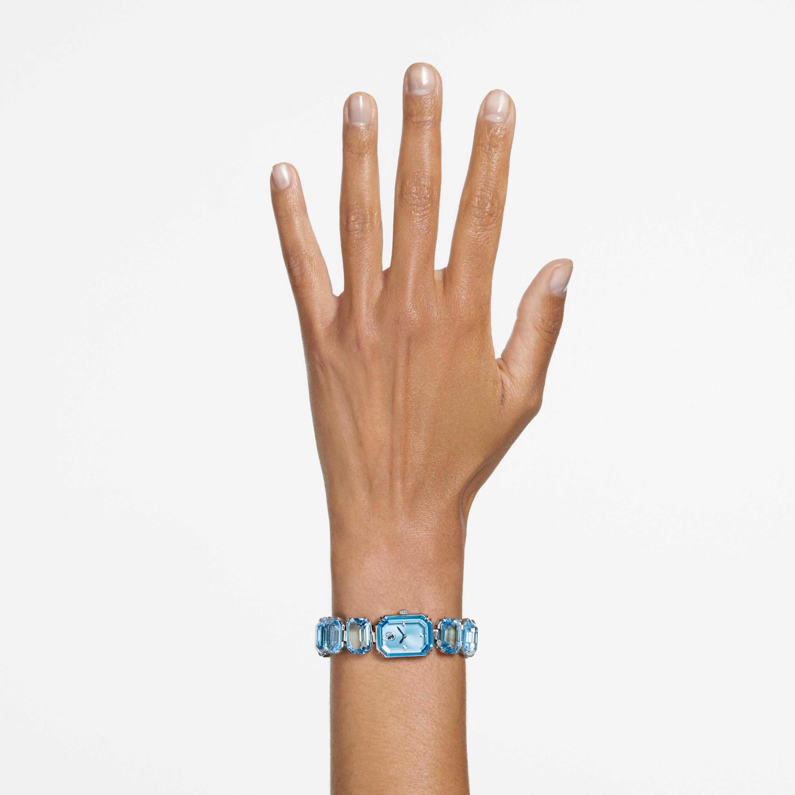 Swarovski Watch Octagon cut bracelet, Pink, Rose gold-tone finish